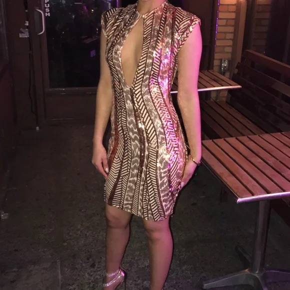 Rose Gold Dress - Picture 2 of 3